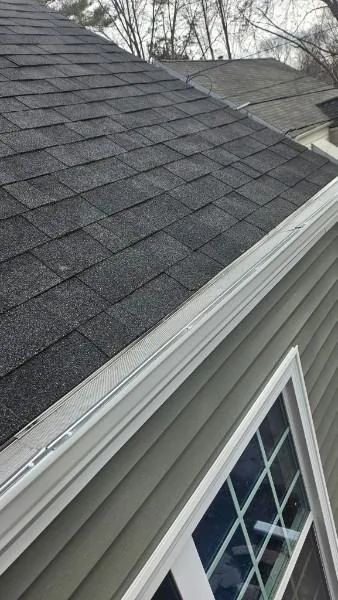 Gutter guard installation on a home in Des Moines, Iowa