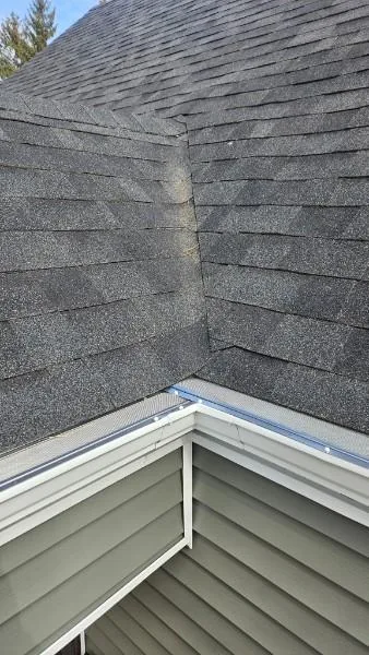 Gutter guard installation on a home in Des Moines, Iowa